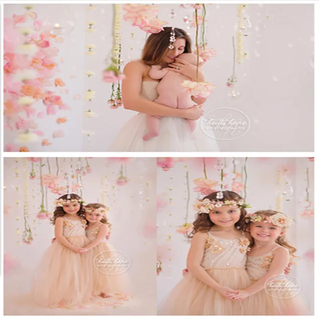 

Vinyl beautiful wall Photography Background Backdrop Floral For Newborn Children Kids for photo photographic studio