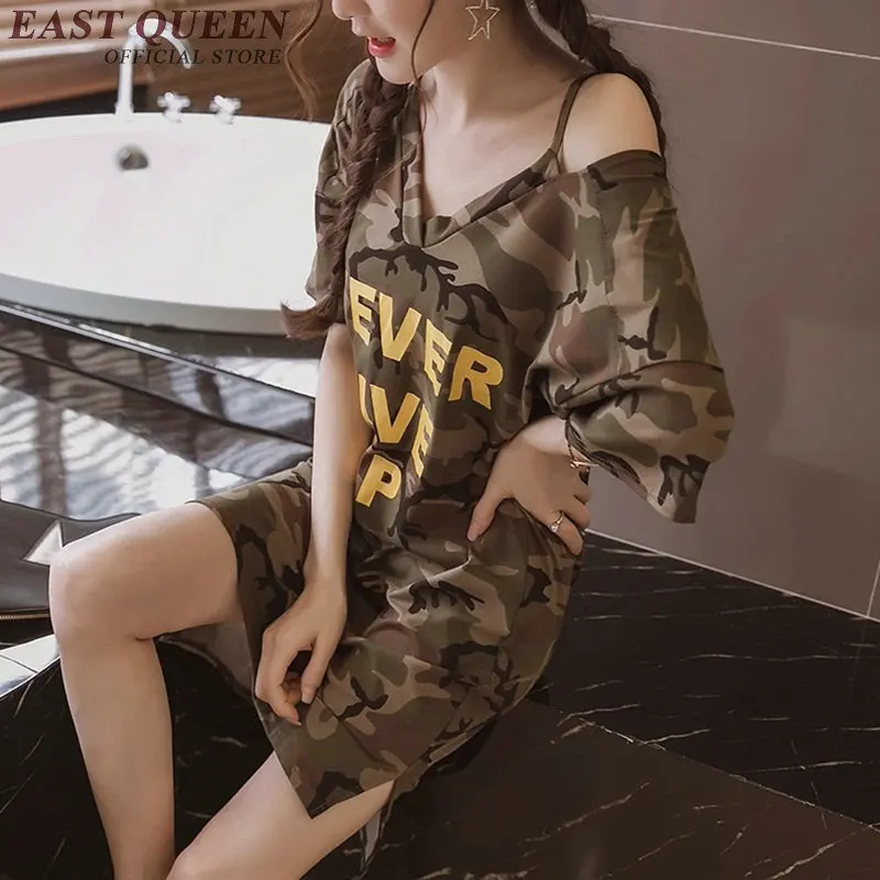 

Military shirt women 2018 summer camouflage women t-shirt womens military shirt KK972 H