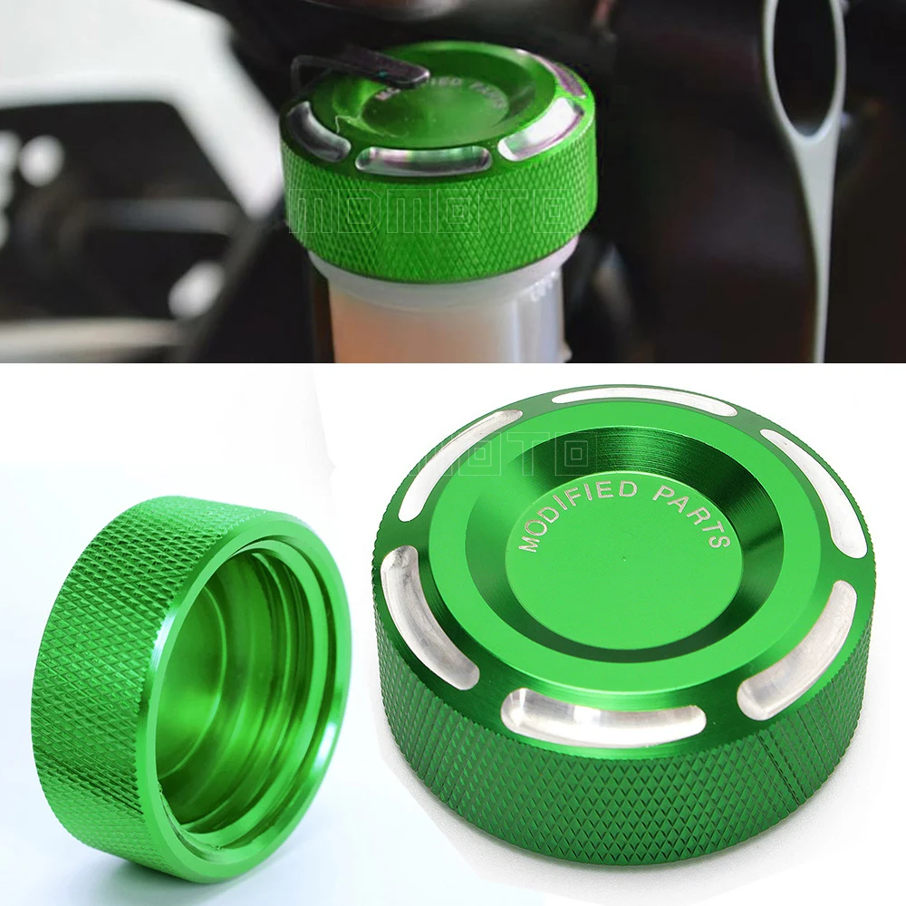 Зеленая Алюминиевая Задняя Крышка Резервуара жидкости для мотоцикла CNC Kawasaki Z750