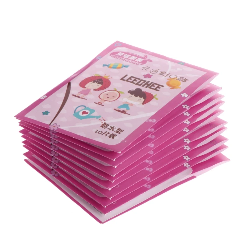 

100Pcs Cartoon Waterproof Bandage Band-Aid Hemostatic Adhesive For Kids Children