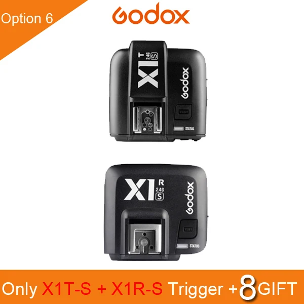 X1T-S X1R-S Godox X1t X1 комплект ttl 2,4G беспроводной триггерный передатчик вспышки приемник для Canon для Nikon для sony TT685 V860 II Вспышка speedlite - Цвет: X1T-S X1R-S