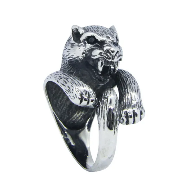2017 кольцо с саблезубчатым тигром из нержавеющей стали 316L модное мужское и