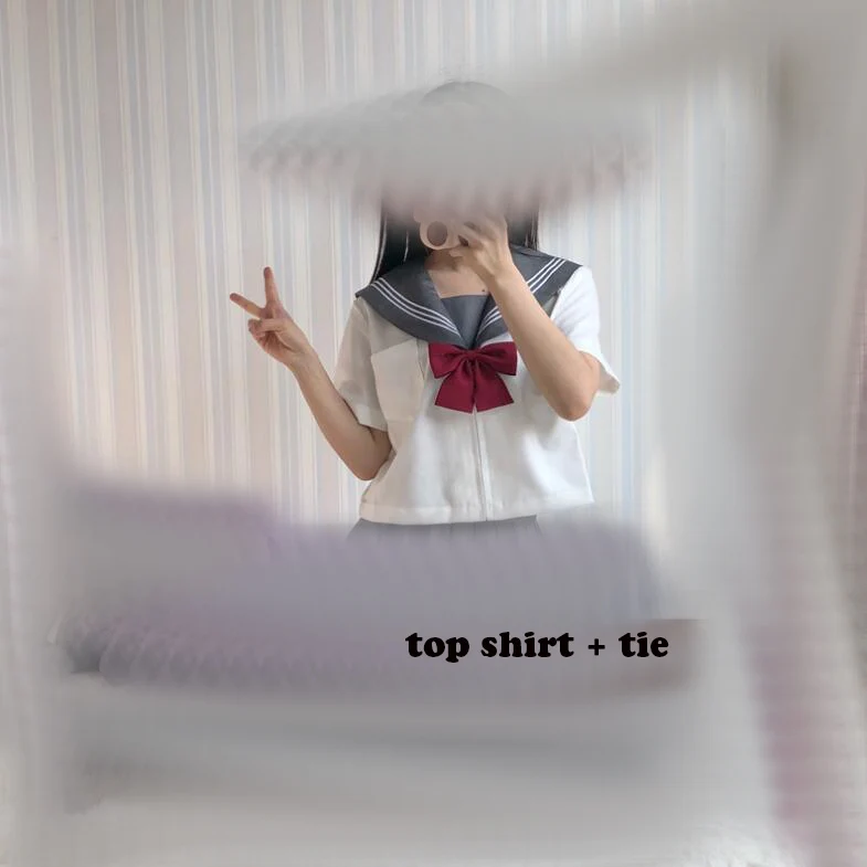 031 short SLEEVE Серая форма, костюмы, белые, 3 линии, японские JK наборы, школьная форма для девочек, Сакура, вышивка, старшая школа, для женщин, новинка JKL031 - Цвет: 031 short SLEEVE