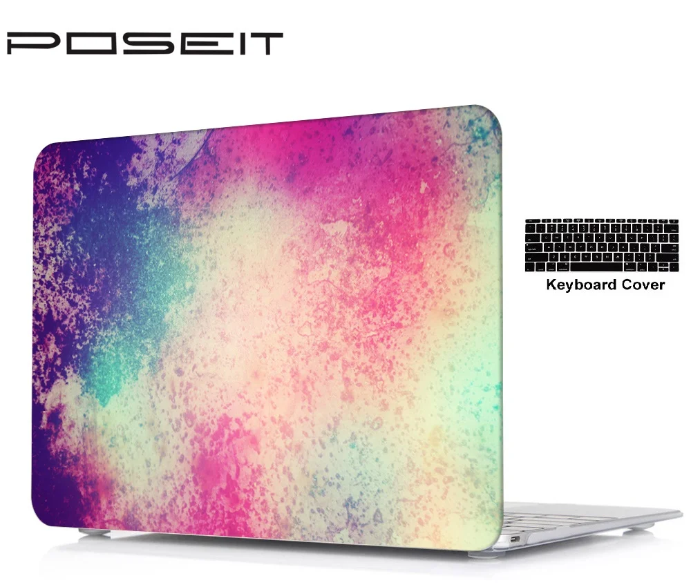 Жесткий чехол для планшета с цветной печатью + клавиатуры Apple Macbook Pro Retina Air 11 13 Touch