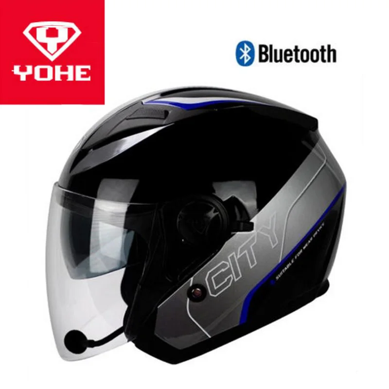 Мотоциклетный шлем с открытым лицом Bluetooth | Автомобили и мотоциклы