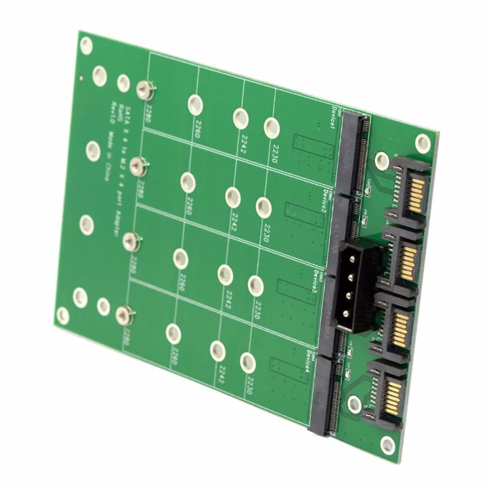 Адаптер M.2 SATA к M2 адаптер 4x NGFF B или B/M ключ SSD SATA3.0 7Pin конвертер жесткого диска