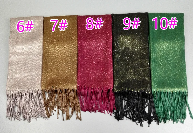 Лидер продаж хиджаб с люрексом и блестками Женский хлопковый шарф модные шали