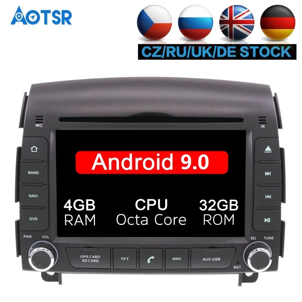 Android 9,0 8 ядерный 4+ 32 ГБ Автомобильный dvd-плеер gps радио для hyundai sonata nf YU XIANG 2004-2008 головное устройство Satnav навигация gps аудио