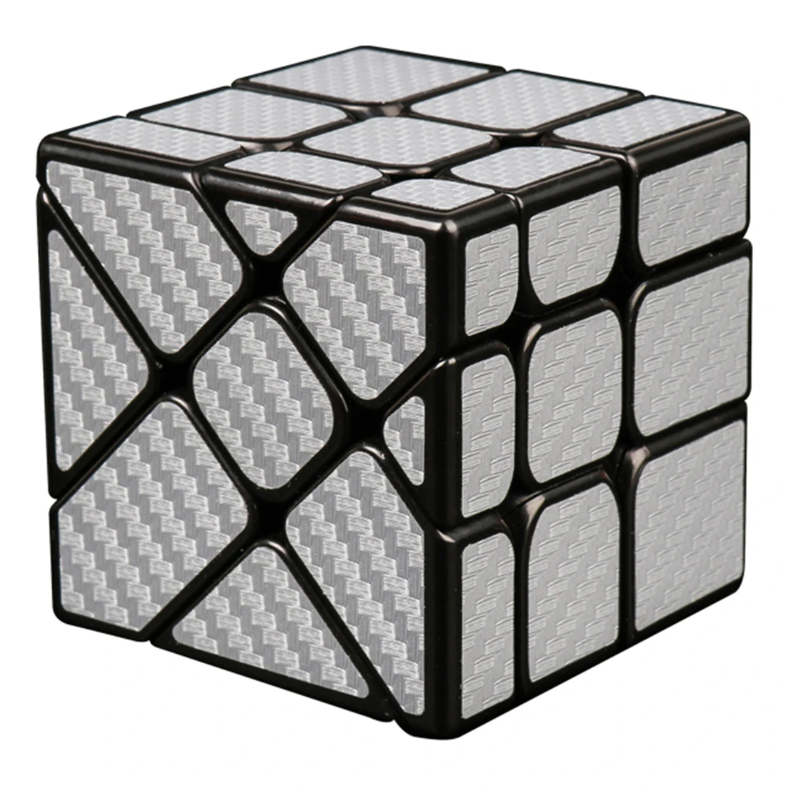 MF8830 Cubing класс углеродного волокна Фишер куб витой волшебный куб головоломка игрушка для Challange-Золотой - Цвет: Silver