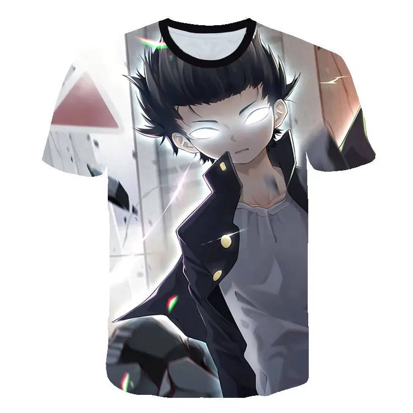 picture color One Punch Man Saitama Sensei, японское аниме, 3D забавная футболка, летняя повседневная футболка с круглым вырезом для мужчин и женщин, одежда с коротким рукавом - Цвет: picture color