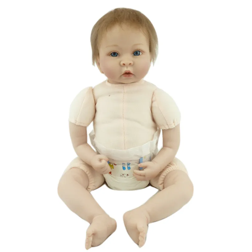 55 см мягкие силиконовые куклы для новорожденных реалистичные 22 дюймовые