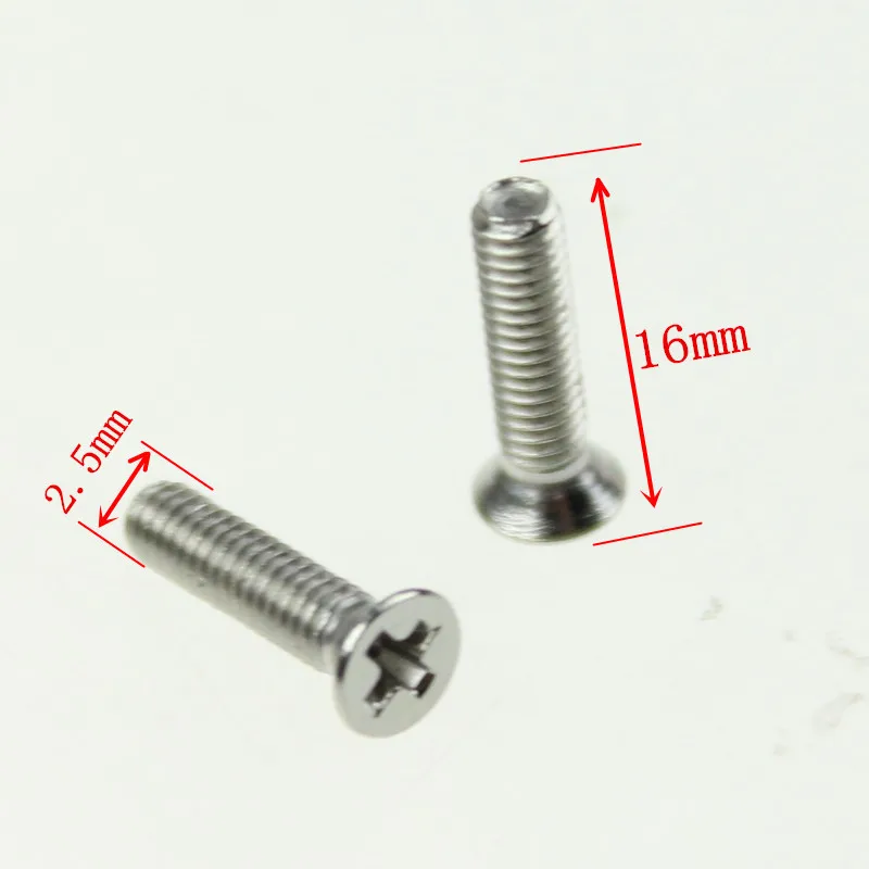 

20 pcs Silver Flat Head Steel Screw Fixer For PC Computer 35x35x10mm Fan M2.5X16mm