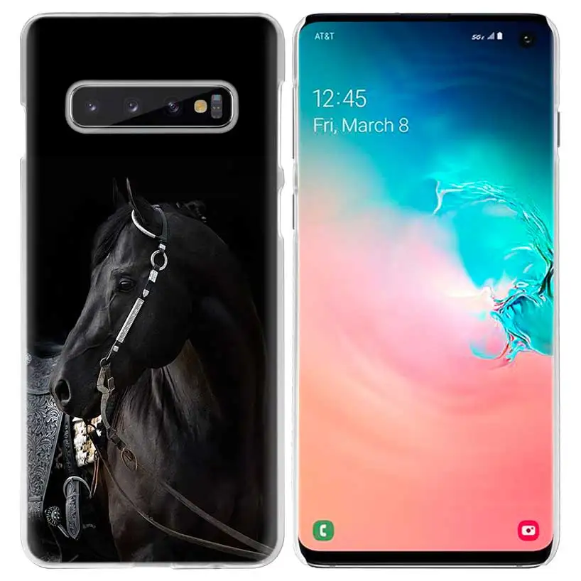 02 Horse чехол в виде животного для samsung Galaxy S10 5G S10e S9 S8 M30 M20 M10 J4 J6 плюс J8 Note 8 9 чистой твёрдой ПВХ чехол для телефона Fundas - Цвет: 02
