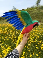large 40x60cm spreading wings parrot simulation bird foamfeathers parrot handicraftcosplay garden decoration toy gift a1810