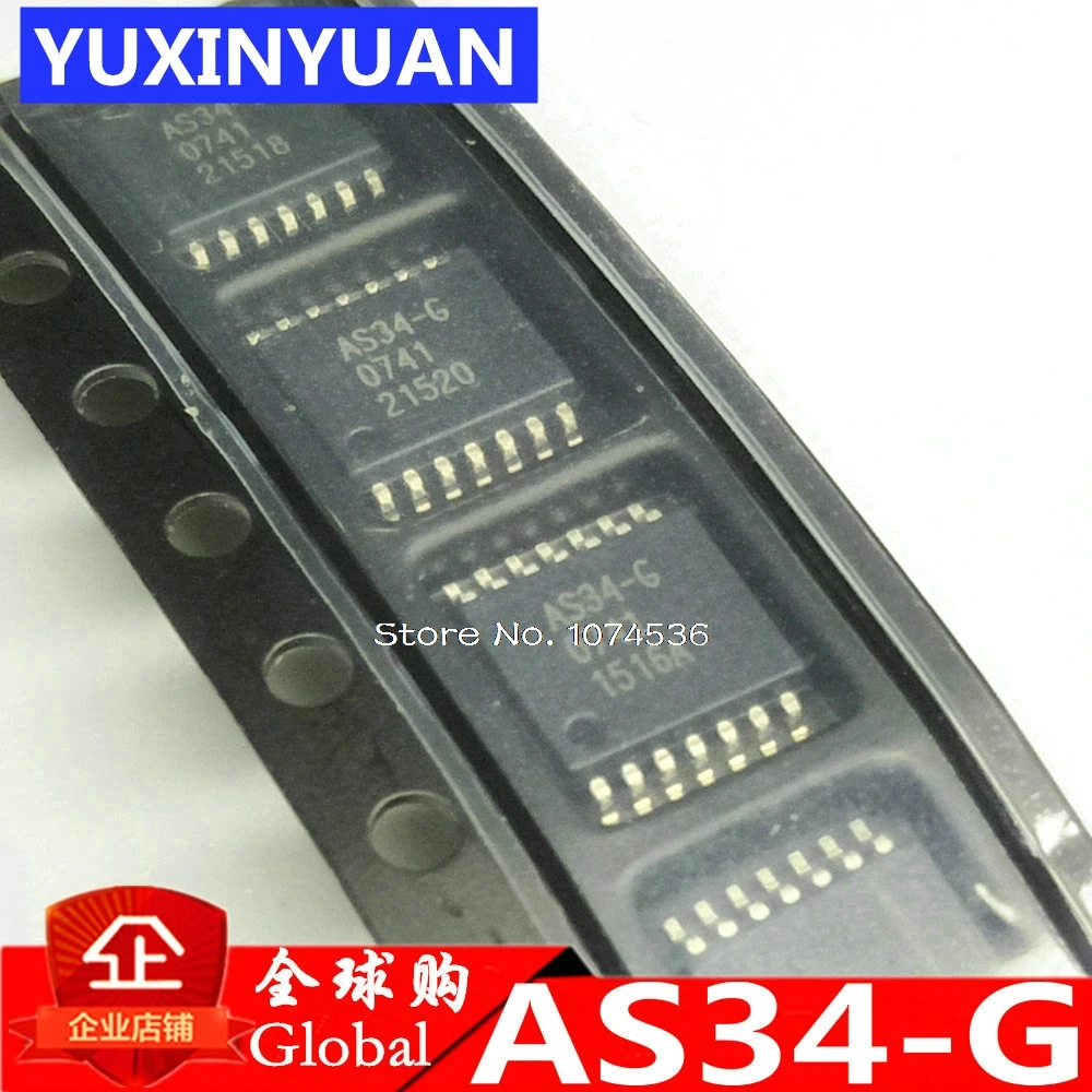 

50 шт./лот AS34-G TSSOP-14 AS34 TSSOP AS34G TSSOP14 IC