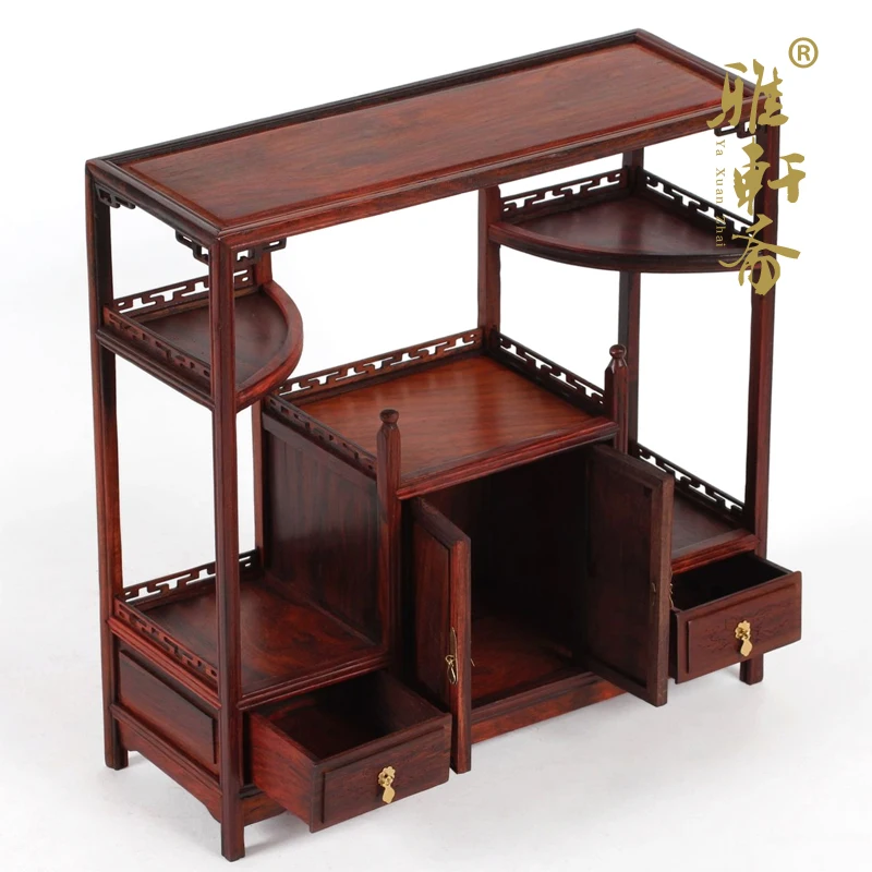 A] Fang Mingqing crafts красное дерево мебель галерея студийная модель миниатюрная чайный