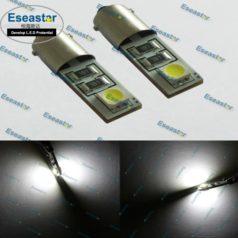 2 шт./лот eseastar Бесплатная доставка супер яркий BAY9S LED SMD5050 свет авто led H21W