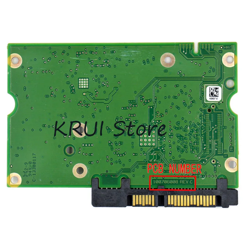 HDD PCB Логическая плата/номер платы: 100706008 REV C