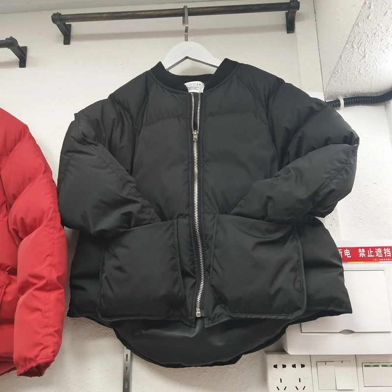 Зимняя куртка для женщин короткий дизайн 90% белое пуховое пальто 2018 зимнее теплые