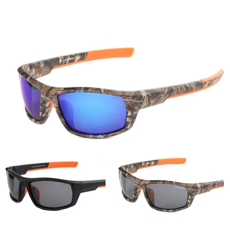 Hot Camouflage UV400 Polarized Sunglasses Color Film Outdoor Sports Cycling Sun Glasses Fishing Eyewear Oculos De Sol Masculino | Спорт и