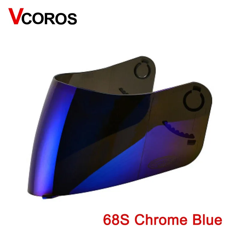 

VCOROS full shield for SOL 68S motocycle helmet sun visor scratch proof transparent black silver blue external lens glasses