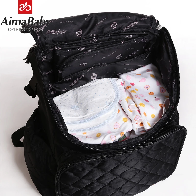 Сумка для подгузников AIMABABY модная сумка мам брендовый дорожный рюкзак малышей