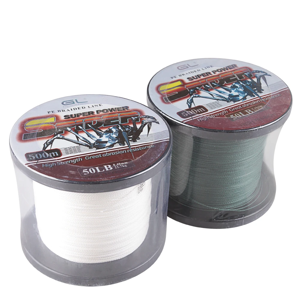 

500m PE Braided Fishing Line 12-80LB Super Power Multifilament Carp Fishing Linha De Multifilamento Para Pesca Tresse Peche