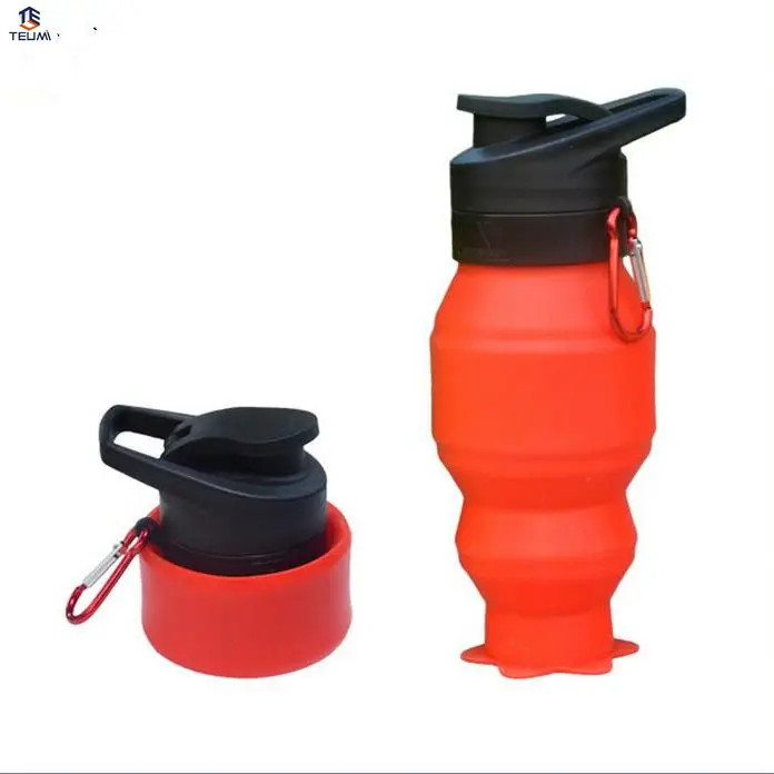 

Бутылки для воды Спортивная бутылка для питьевой воды, 530 мл, от-40 до 230 градусов, силиконовые складные, 4 цвета, велосипедные