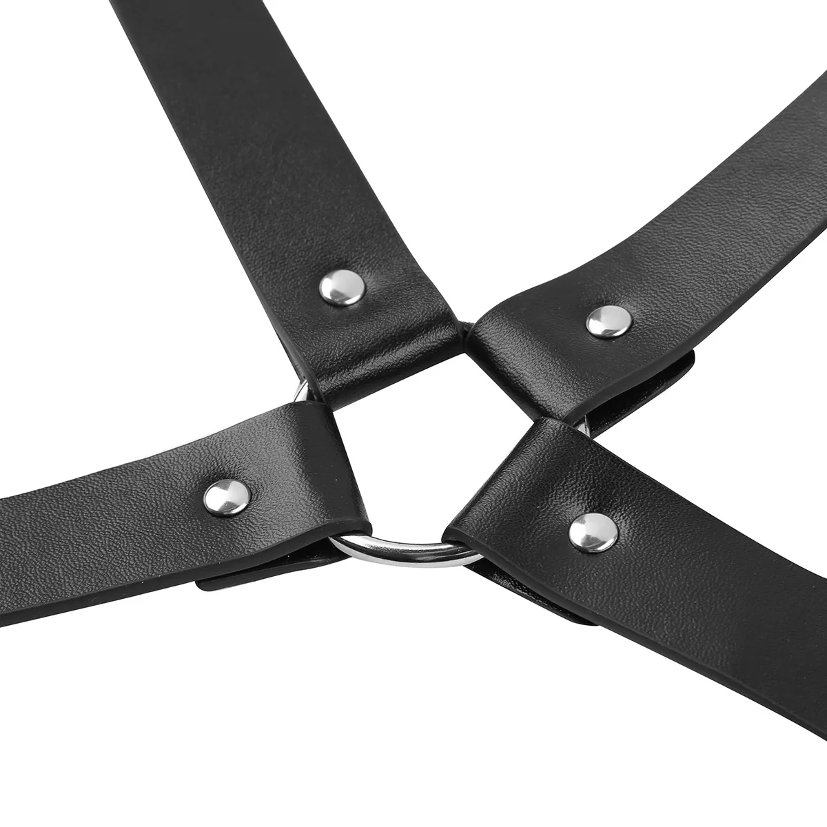 Гей Для мужчин сексуальные регулируемые искусственная кожа Bdsm бондаж чехол для