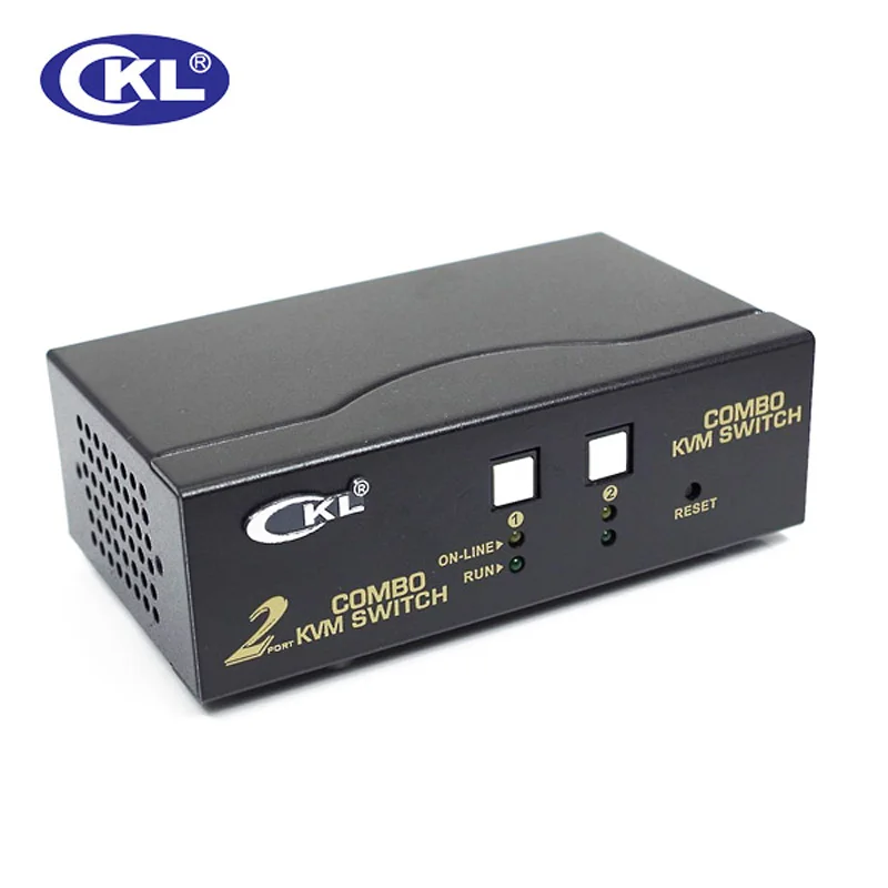 CKL 2 порта USB 0 PS/2 VGA KVM переключатель с кабелями Поддержка автосканирования ПК