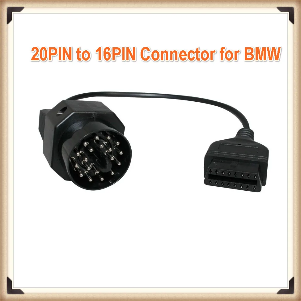 Для BMW 20PIN к OBD2 16PIN разъем|bmw 20pin|obd2 16pinobd2 connector |