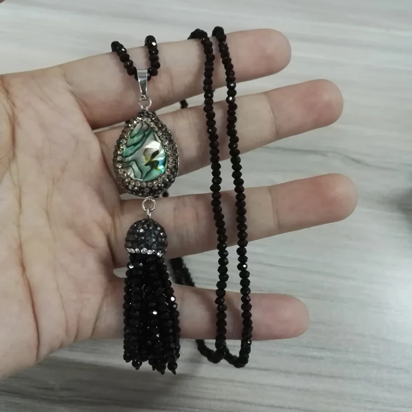 Серьги подвески в стиле бохо с голубыми ракушками и кисточками|jewelry sets for women|jewelry