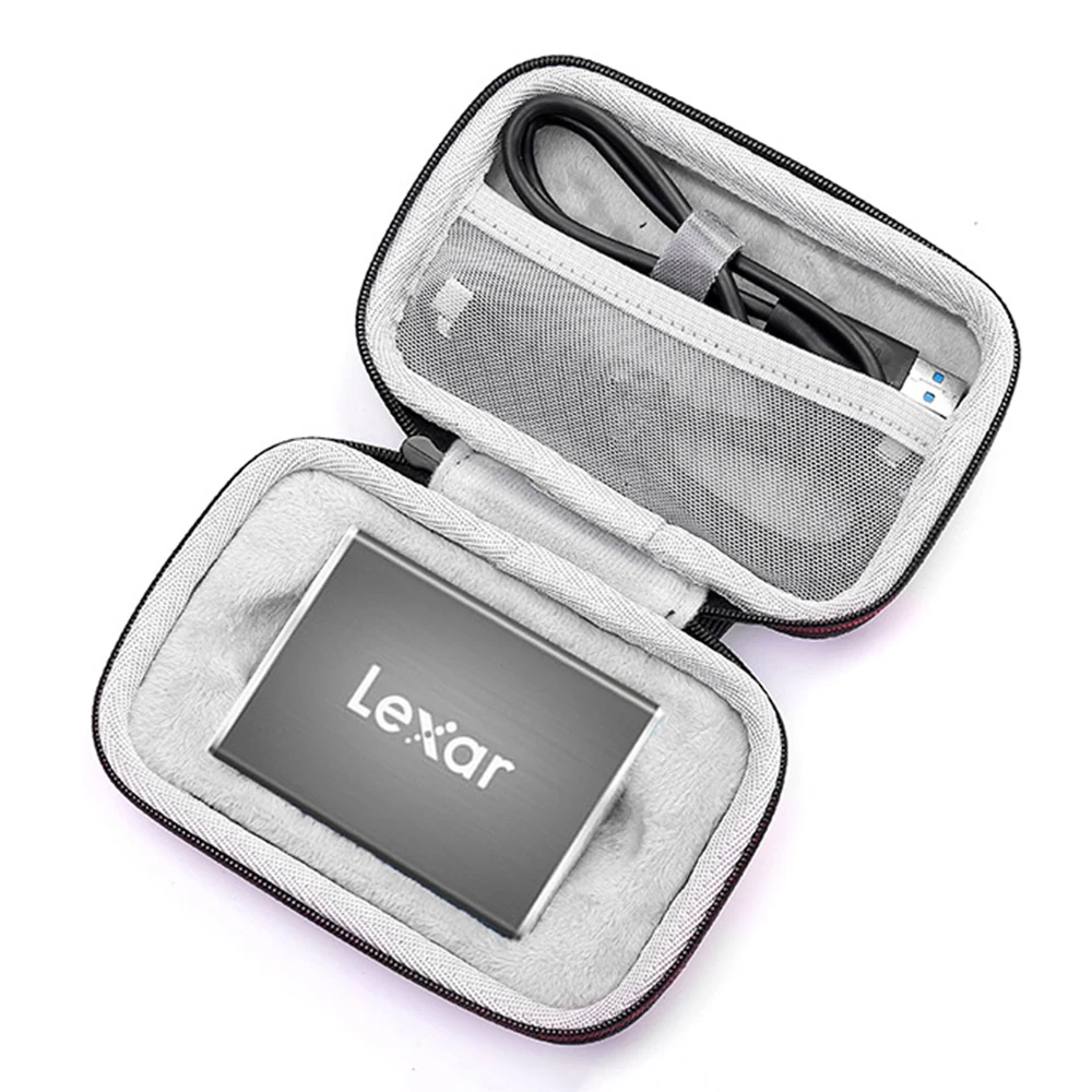 Новейший жесткий чехол для хранения из ЭВА для Lexar SL100 портативный 240 ГБ 512 ГБ SSD USB 3,1 внешний твердотельный накопитель