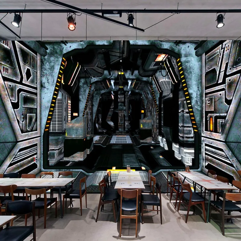 3d-фреска на заказ 3d стерео Космический космический шкаф фреска гостиная бар KTV