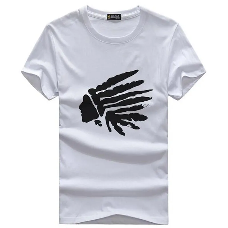 2018 брендовые дизайнерские модные мужские топы с принтом индейцев новые летние
