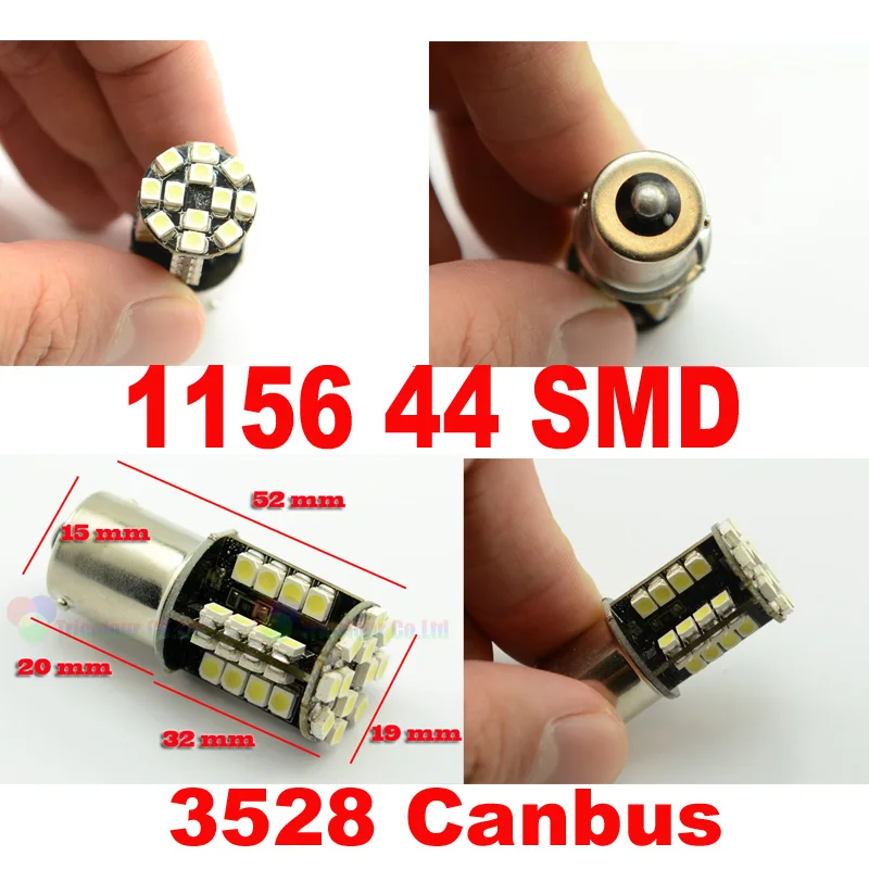 AutoEC S25 1210 3528 44 smd 1156 1157 без ошибок Canbus светодиодный сигнал поворота автомобиля led 12V