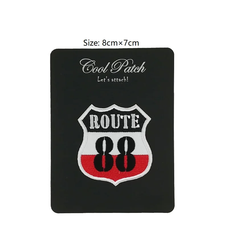 Байкерский жилет Route 88 Rockabilly из тяжелого металла костюм с вышивкой термоклейкой