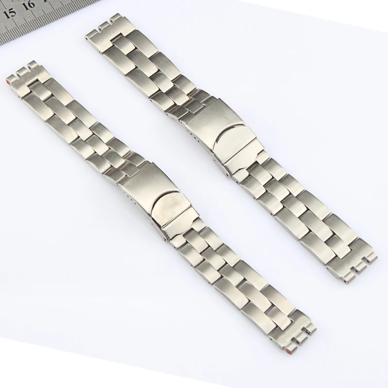17 мм 20 Высокое качество Нержавеющая сталь ремешки для часы swatch ремешок YCS410GX Йас