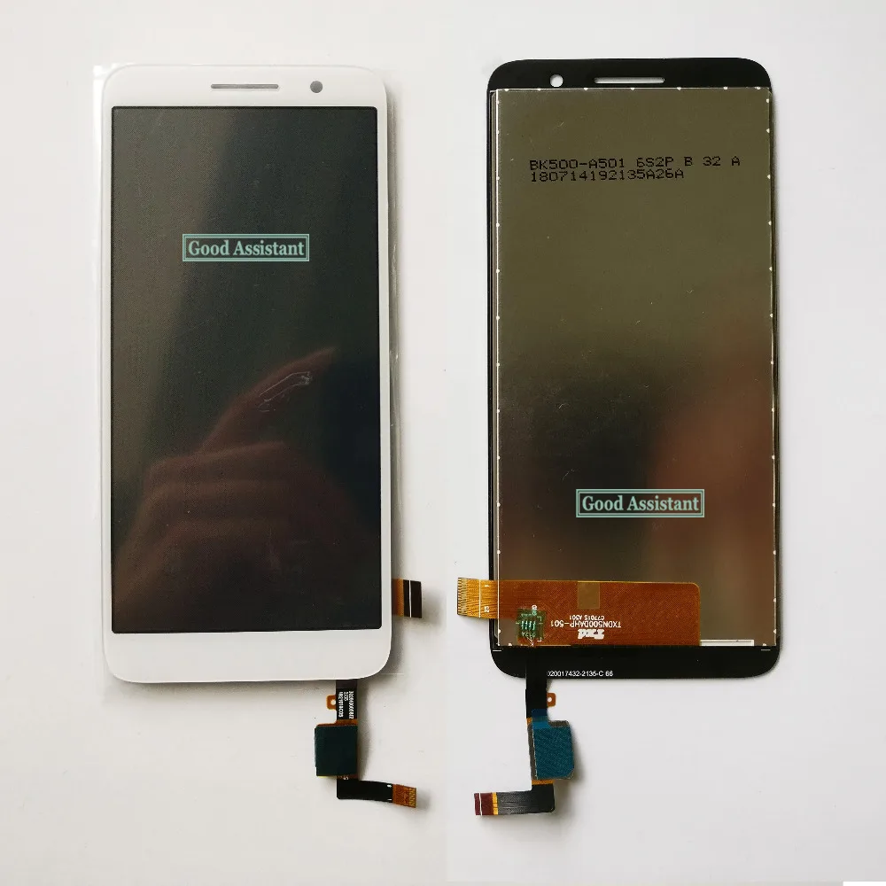 Black/White 4.9 inch For Alcatel 1 5033 5033A 5033J 5033X 5033D 5033T LCD DIsplay + Touch Screen Digitizer Assembly Replacement | Мобильные
