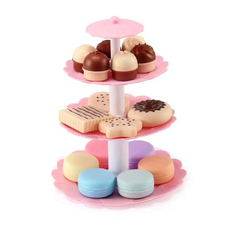23pcs cake Toy 110 шт. набор тортов на день рождения для девочек, сделай сам, ролевые игры, миниатюрное печенье, кухонная утварь, режущие кухонные игрушки для детей, рождественские подарки - Цвет: 23pcs cake Toy