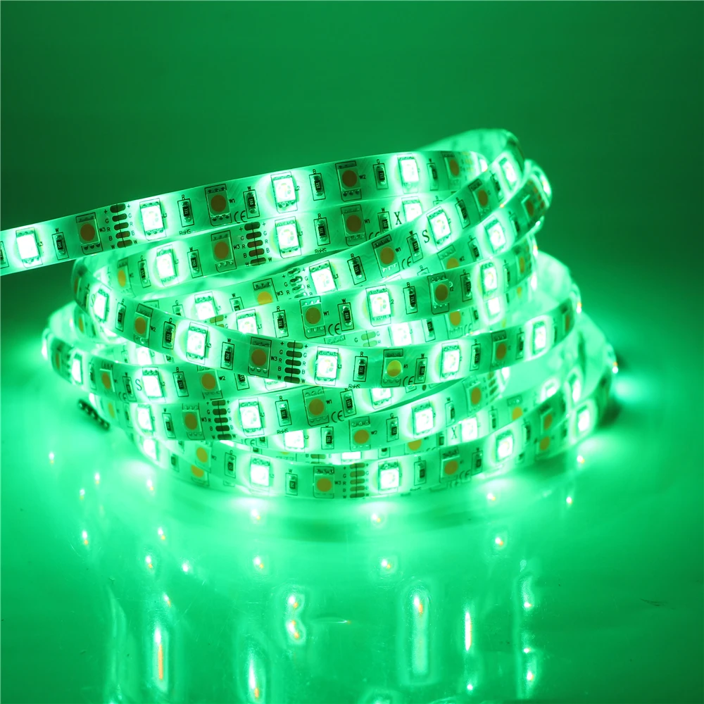 5 м Светодиодная лента 5050 RGBW RGBWW DC12V 60 светодиодов/м RGB + белый/RGB теплый белый Гибкая
