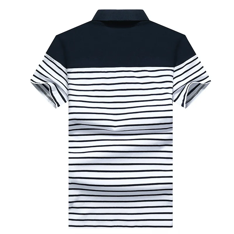 Male New Polo Shirt Striped Short Sleeve Fashion Brand Summer Clothes Slim Fit Men Shirts Casual Camisa Homme | Мужская одежда