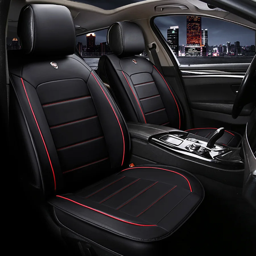 Wenbinge Leather car seat covers for mitsubishi lancer 10 asx pajero 4 2 outlander xl car accessories seat covers car-styling