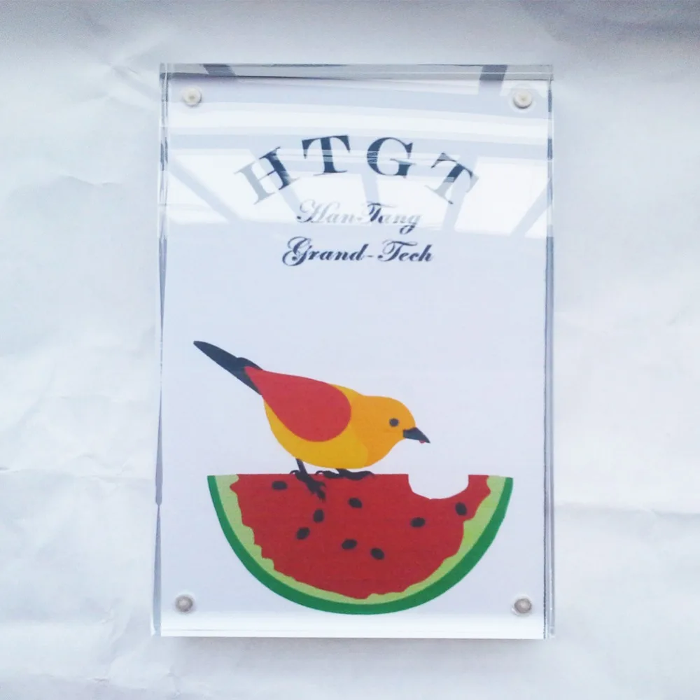 

4*6inch clear acrylic photo frame with magnets
