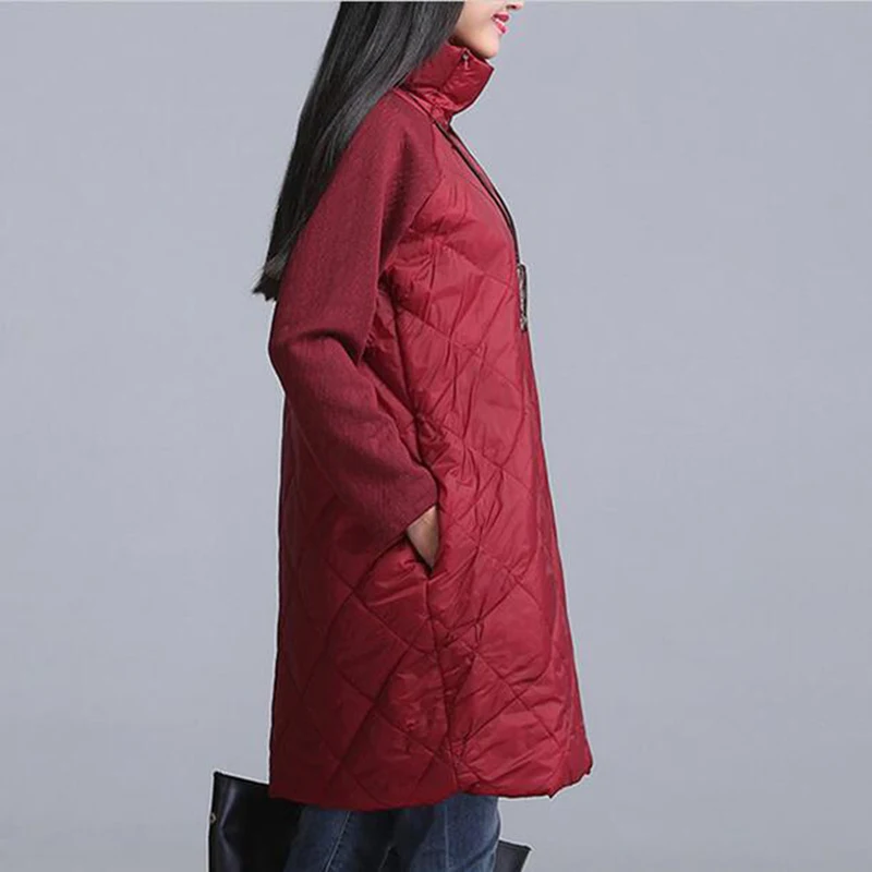 2017 модное весенне осеннее свободное прямое платье в стиле пэчворк цвет черный