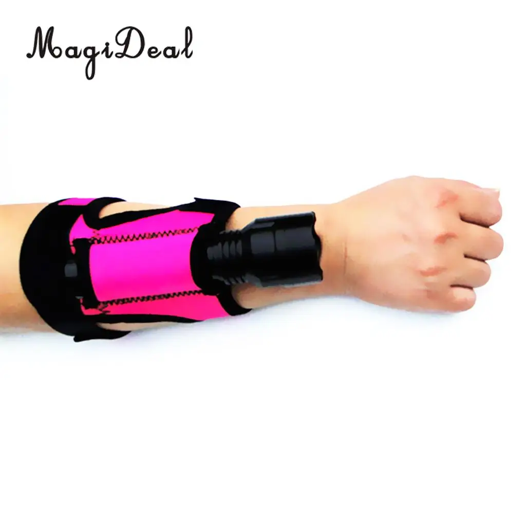 MagiDeal 3 мм неопрен Hand Free Flash светильник держатель перчатки для дайвинга подводный