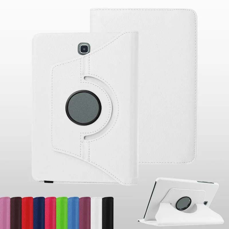 Кожаный чехол книжка с подставкой вращающийся на 360 градусов|for samsung galaxy tab|360