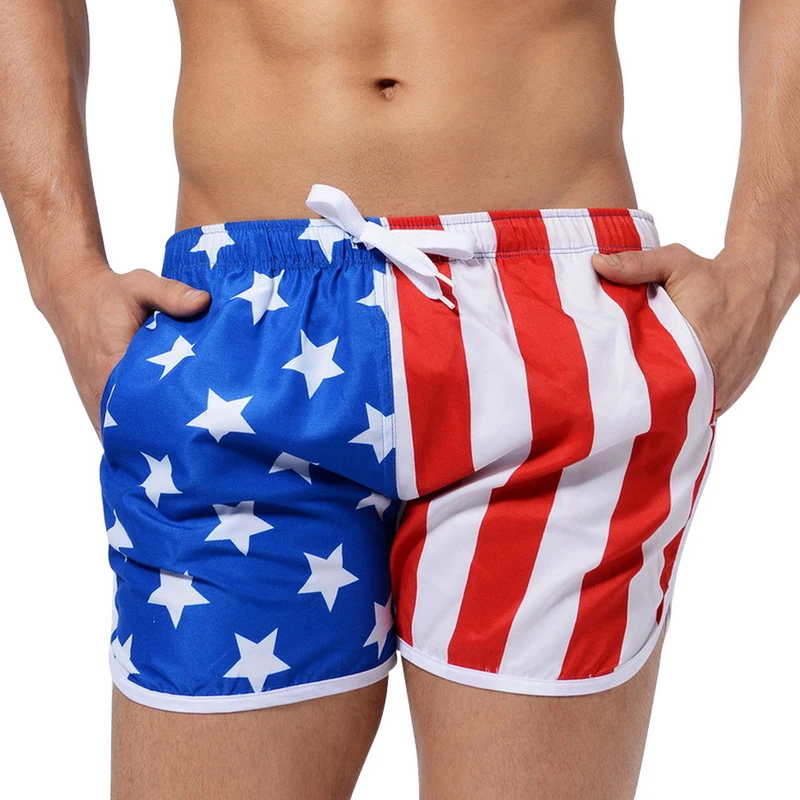 

Summer Swimming Trunks Men Sport Beach Running Surfing Board Shorts Breathable Quick Dry Polyester Plus Size Mayo Swimwear