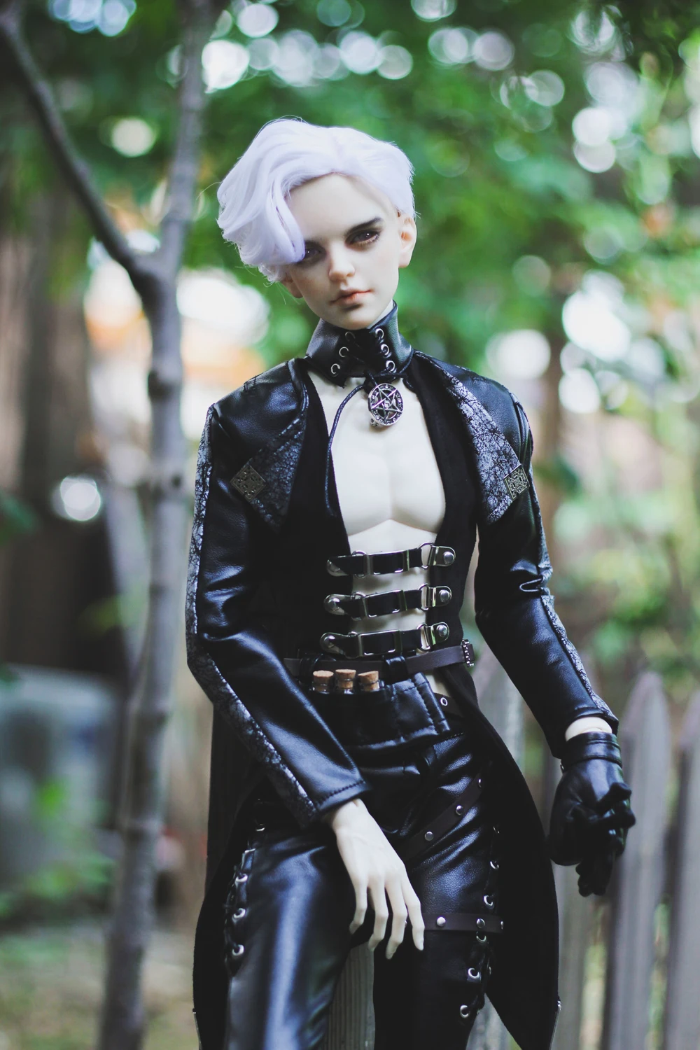 Черный кожаный костюм BJD Uncle 1/3 SD SSDF Одежда для кукол|doll clothes|sd doll clothesbjd clothes |