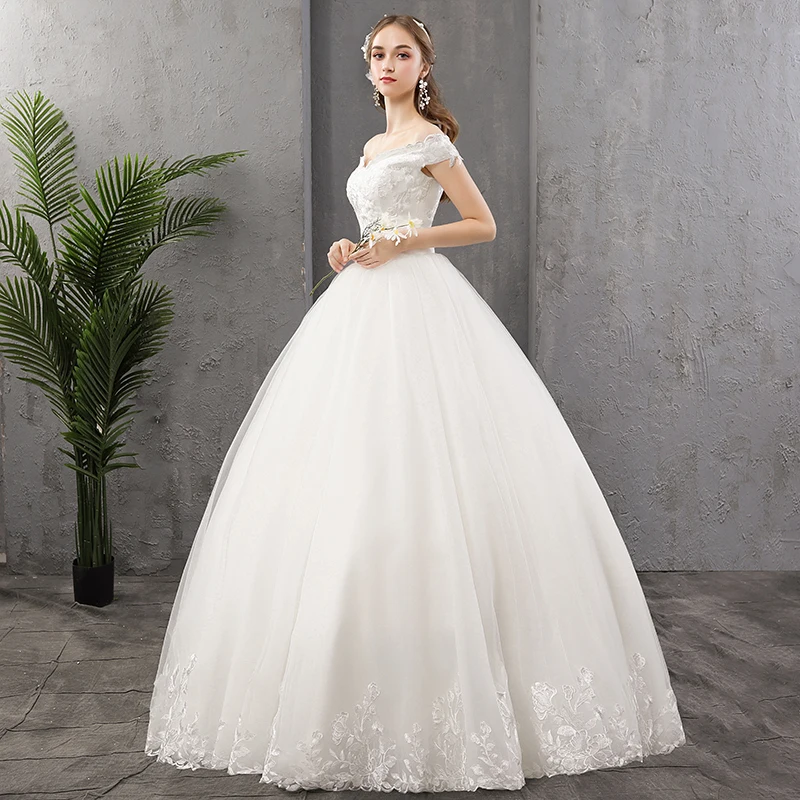 Vestidos De Novia роскошное простое свадебное платье нежное кружевное с v образным